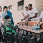 Seattle community volunteers distributing food and aid to local residents, showcasing neighborhood support and inclusive development.